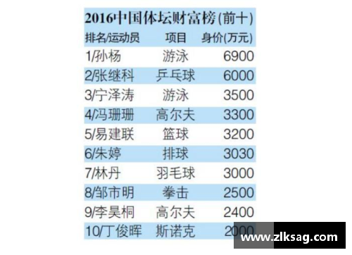 体育明星高收入的背后：市场需求与个人努力的究极结合