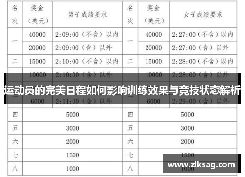 运动员的完美日程如何影响训练效果与竞技状态解析